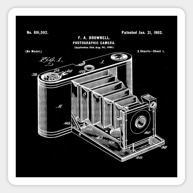 Kodak Brownie Camera 1902 Magnet by vokoban